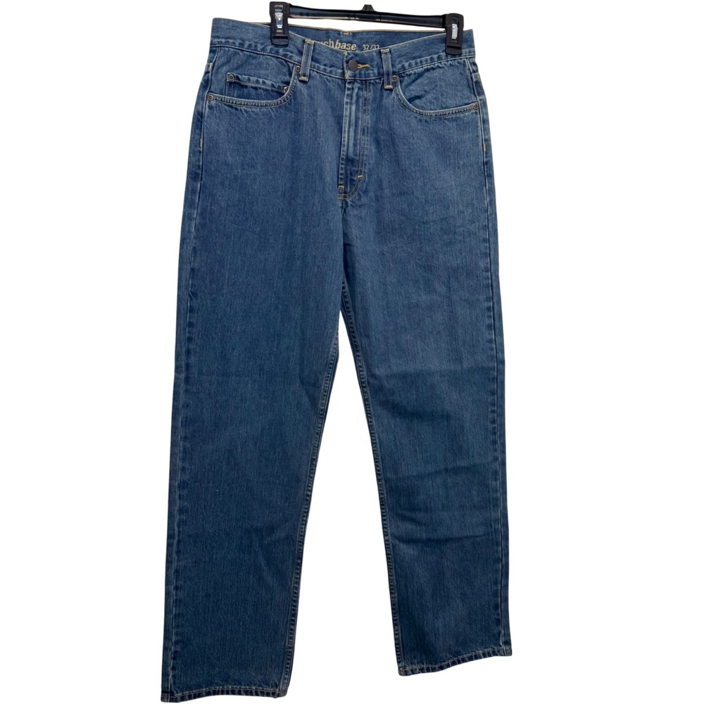 Touchbase Men's Blue Denim Jeans Straight Leg Size 32x32 Casual Workwear